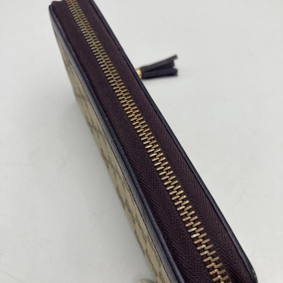 RARE Vintage Gucci Bamboo Zippy Wallet - Box & Card Included - Picture 12 of 14